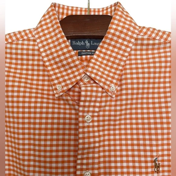White polo shirt hot sale with orange horse
